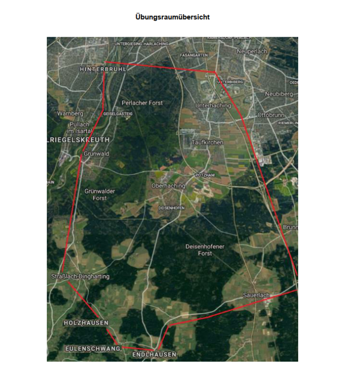 Bundeswehr Übungsraumübersicht