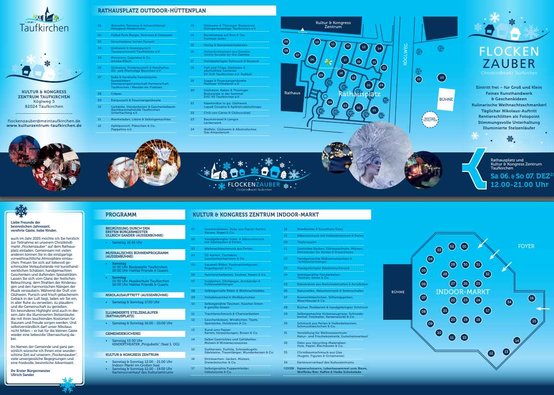 Christkindlmarkt Flockenzauber 2025 Flyer